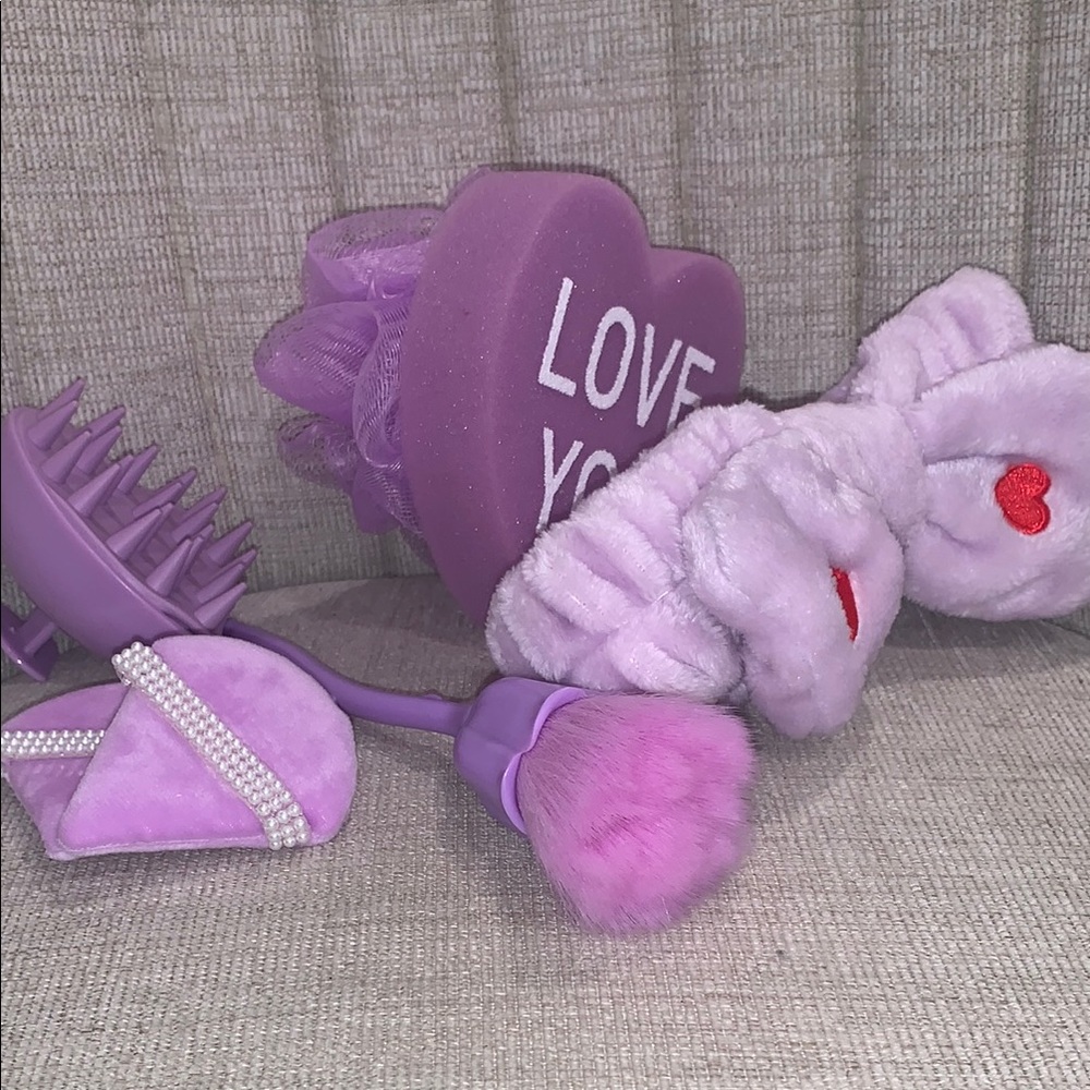 Purple Kids Bath Set
